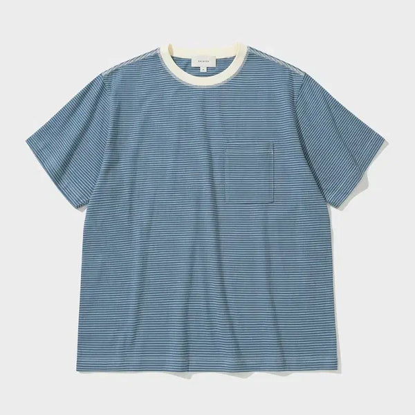 [BUNJANG] Shutter 25SS Two-Tone Stripe T-Shirt / [S] 셔터 25SS 투톤 스트라이프 티셔츠