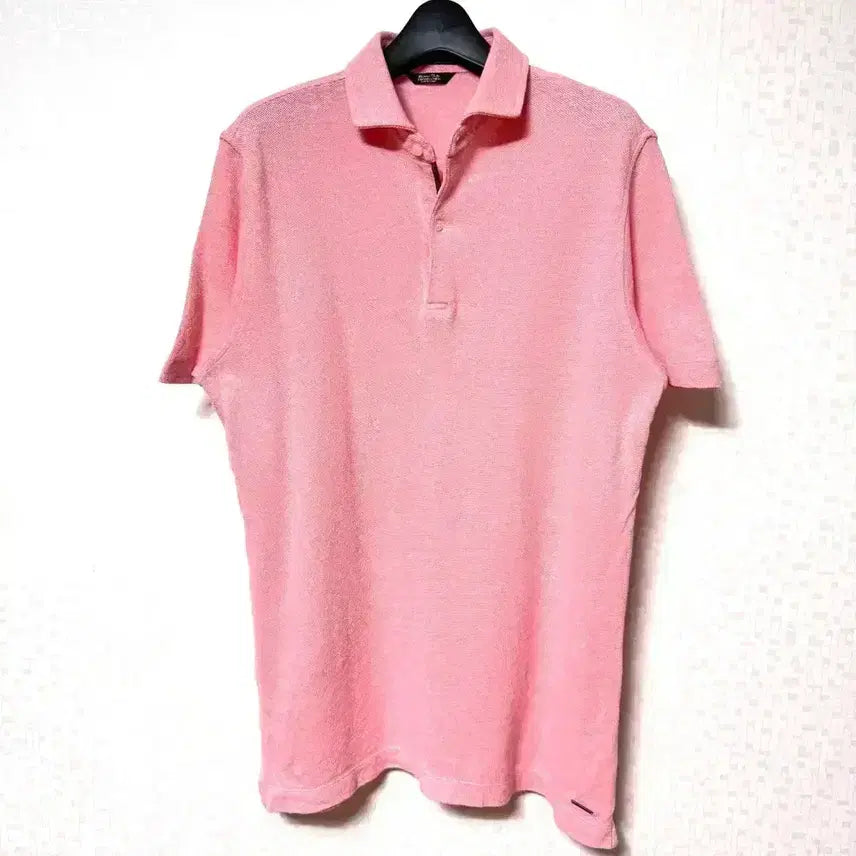 [BUNJANG] Massimo Dutti Cotton Linen Collar T-Shirt Short Sleeve L / [L,100]마시모두띠 코튼린넨 카라티 반팔티