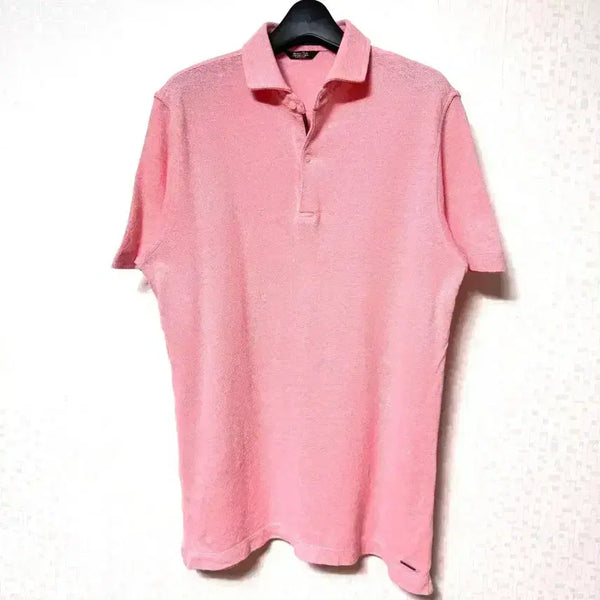 [BUNJANG] Massimo Dutti Cotton Linen Collar T-Shirt Short Sleeve L / [L,100]마시모두띠 코튼린넨 카라티 반팔티