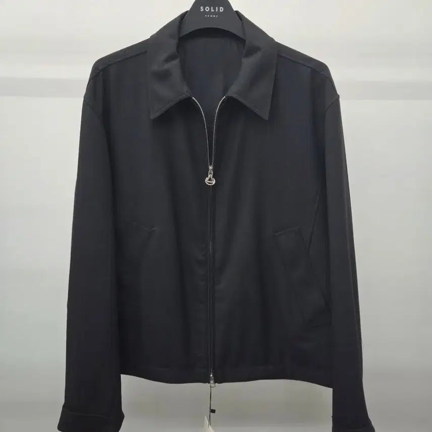 [BUNJANG] Solid Homme Virgin Wool Crop Jacket Black / [52] 솔리드옴므 블랙 버진울 크롭 자켓