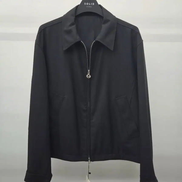 [BUNJANG] Solid Homme Virgin Wool Crop Jacket Black / [52] 솔리드옴므 블랙 버진울 크롭 자켓