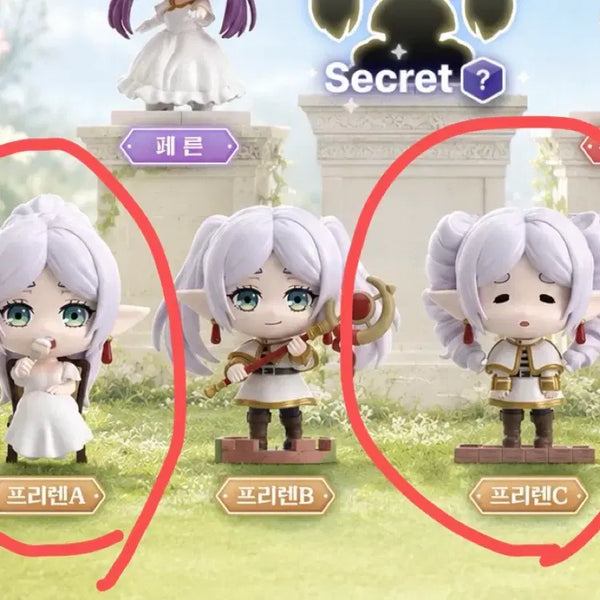 [BUNJANG] Frieren: Beyond Journey's End Frieren Travel Diary Pop Mart Figure Bundle (Frieren A, Frieren C) / 미개봉)장송의 프리렌 여행일기 일괄 프리렌A, 프리렌 C 롤빵머리 팝마트 피규어 가챠