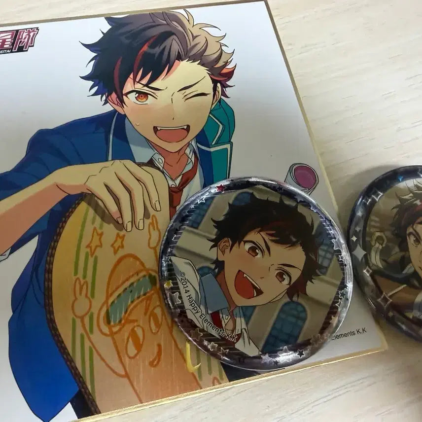[BUNJANG] Ensemble Stars Tetsora Bundle Set Can Badge & Shikishi / 앙스타 테토라 캔뱃지/색지 일괄