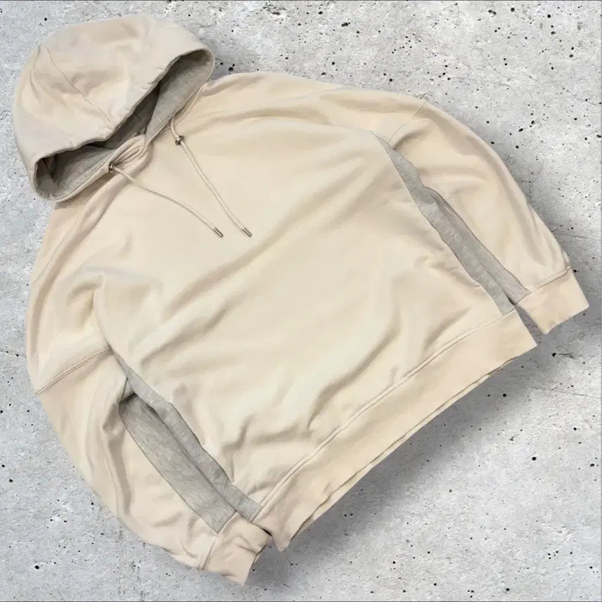[BUNJANG] Solid Homme 18ss Grey Color Block Hoodie / [100] 18ss 솔리드옴므 그레이 컬러블록 후드티 E660