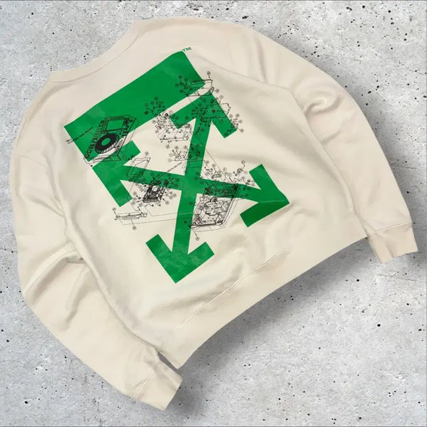 [BUNJANG] Off-White Yokohama Sweatshirt White XL / [XL] 오프화이트 요코하마 맨투맨 화이트 E662