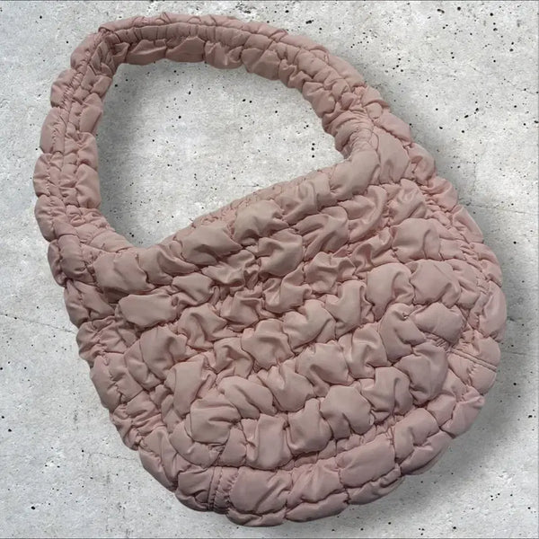 [BUNJANG] COS Quilted Mini Shoulder Bag Pink Polyester / COS 핑크 퀼팅 미니 숄더백