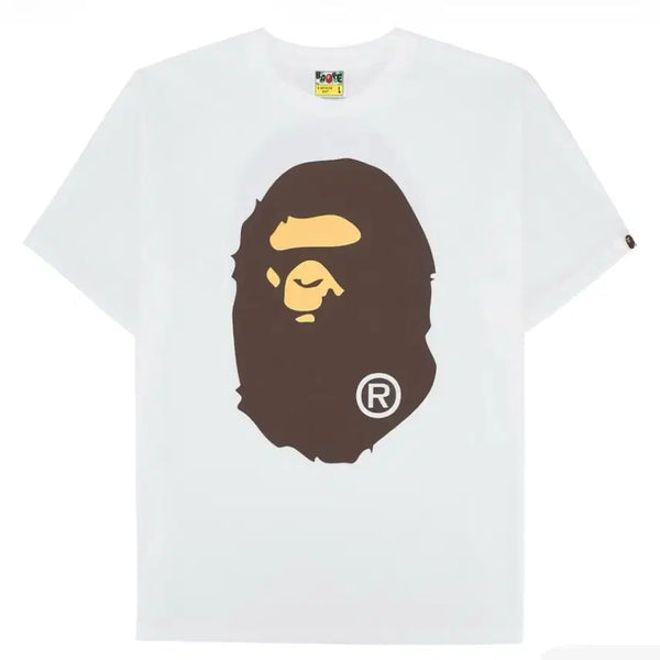 [BUNJANG] Bape Big Ape Head T-Shirt White / 베이프 빅 에이프 헤드 티셔츠 화이트 베이프반팔