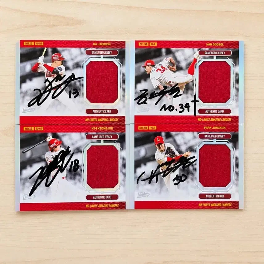 [BUNJANG] SSG Landers Moments Cards Game-Worn Jersey Autograph Cards / SSG 랜더스 모먼츠카드 실착 저지 친필 싸인 카드