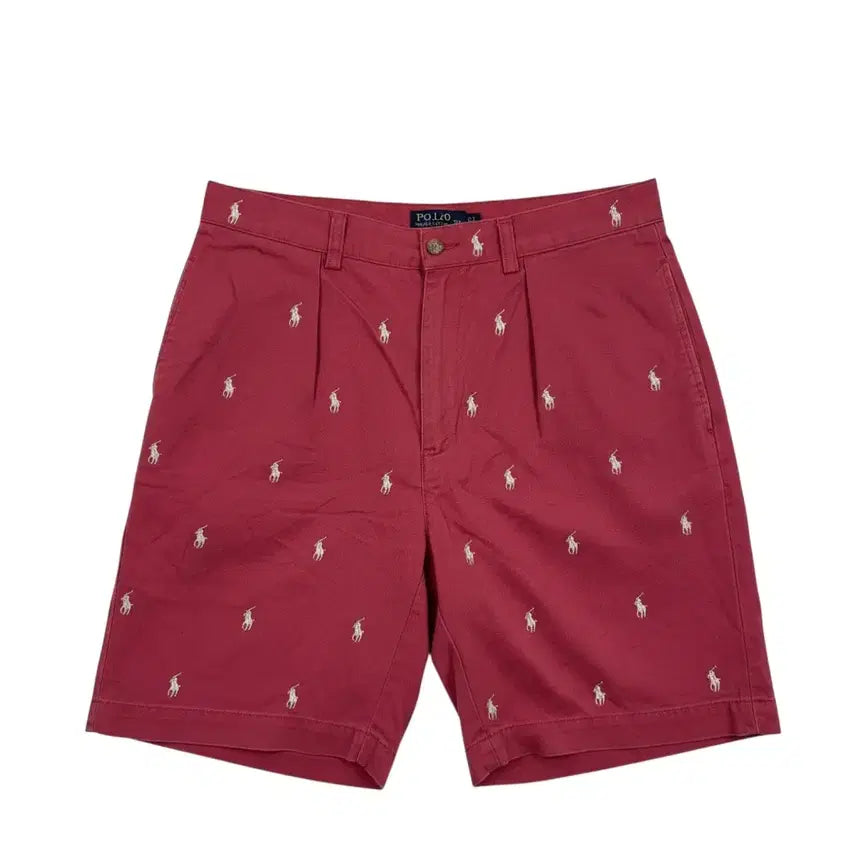 [BUNJANG] Polo Ralph Lauren Tyler All Over Pony Embroidery Chino Shorts / (30) 폴로 랄프로렌 타이러 올오버 포니 자수 치노 숏츠
