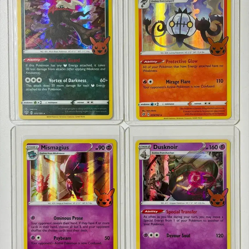 [BUNJANG] Pokemon Card 2022 Halloween Darkrai & Holo 3 Types (North American Edition) / [북미판] 포켓몬카드 2022 할로윈 다크라이 외 홀로 3종