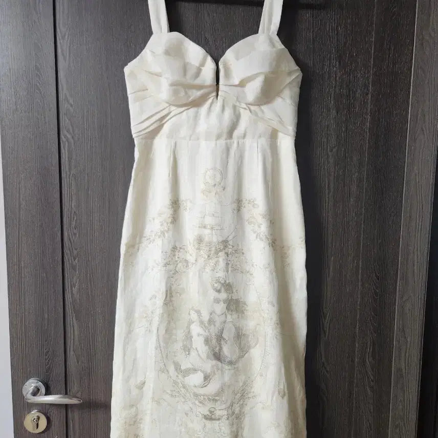 [BUNJANG] Zimmermann Cream Frill Strap Dress / 짐머만 원피스