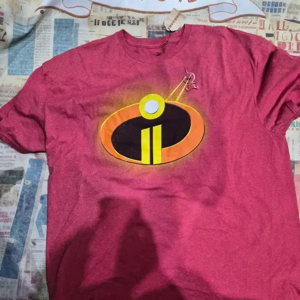 [BUNJANG] Incredible Logo T-Shirt Red / 인크레더블 로고 반팔 티셔츠 레드