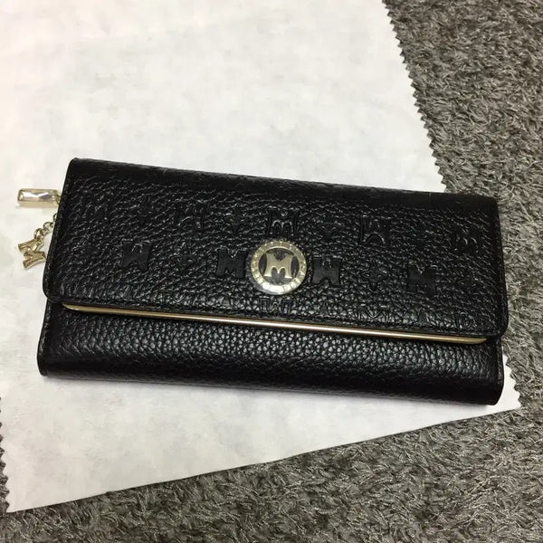 [BUNJANG] METROCITY Black Women's Long Wallet Genuine Leather / *새상품* METROCITY 메트로시티 블랙 여성 장지갑