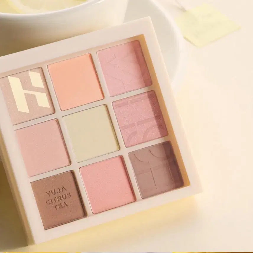 [BUNJANG] Holika Holika My Fave Mood Eye Palette - Yuja Citrus Tea / 홀리카홀리카 마이페이브 무드 아이 팔레트 유자 시트러스 티