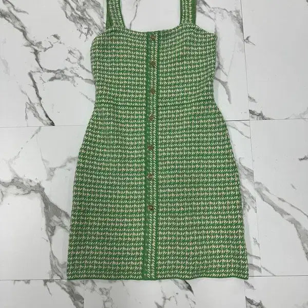[BUNJANG] Sandro Green Knit Dress / 산드로 그린 니트 원피스