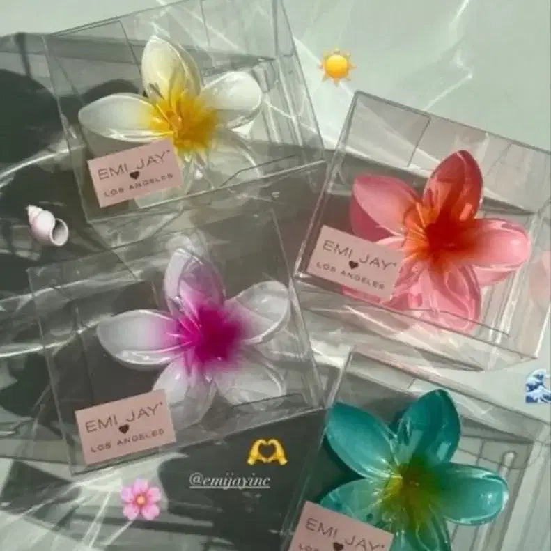 [BUNJANG] Emijay Flower Hair Clip Set / 에미제이 emijay 플라워 헤어클립 헤어집게