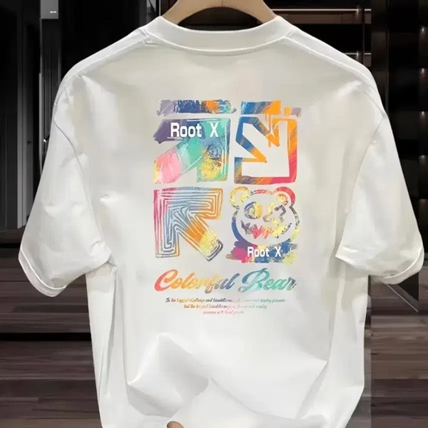 [BUNJANG] Root X Colorful Bear Short-Sleeve T-Shirt / Root X Colorful Bear 반팔 티셔츠