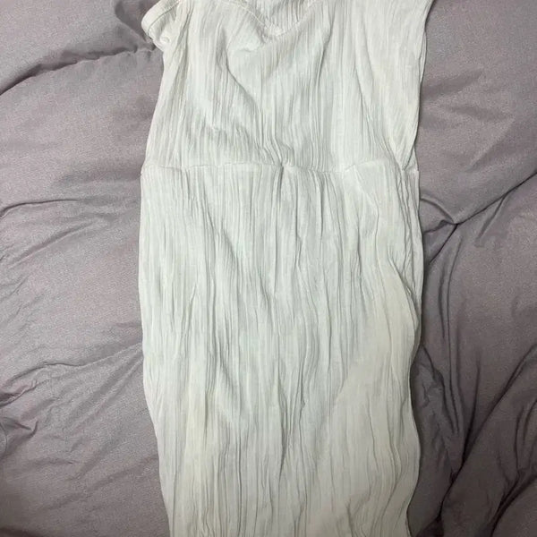 [BUNJANG] White Long Skirt / 긴 흰 치마