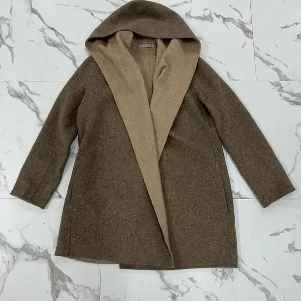 [BUNJANG] Vince Brown Handmade Hooded Coat / 빈스 브라운 핸드메이드 후드 코트