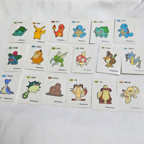 [BUNJANG] Pokemon Terrarium Stickers / 포켓몬스터 띠부씰 포켓몬 띠부씰 스티커