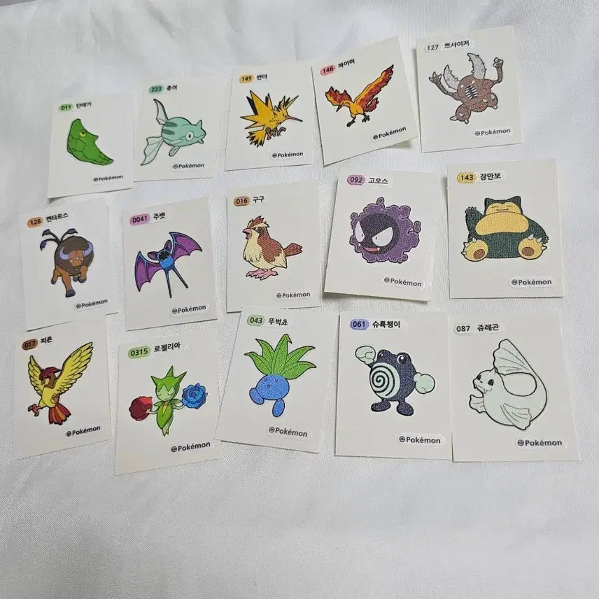 [BUNJANG] Pokemon Sticker Collection / 포켓몬스터 띠부씰 포켓몬 띠부씰 스티커