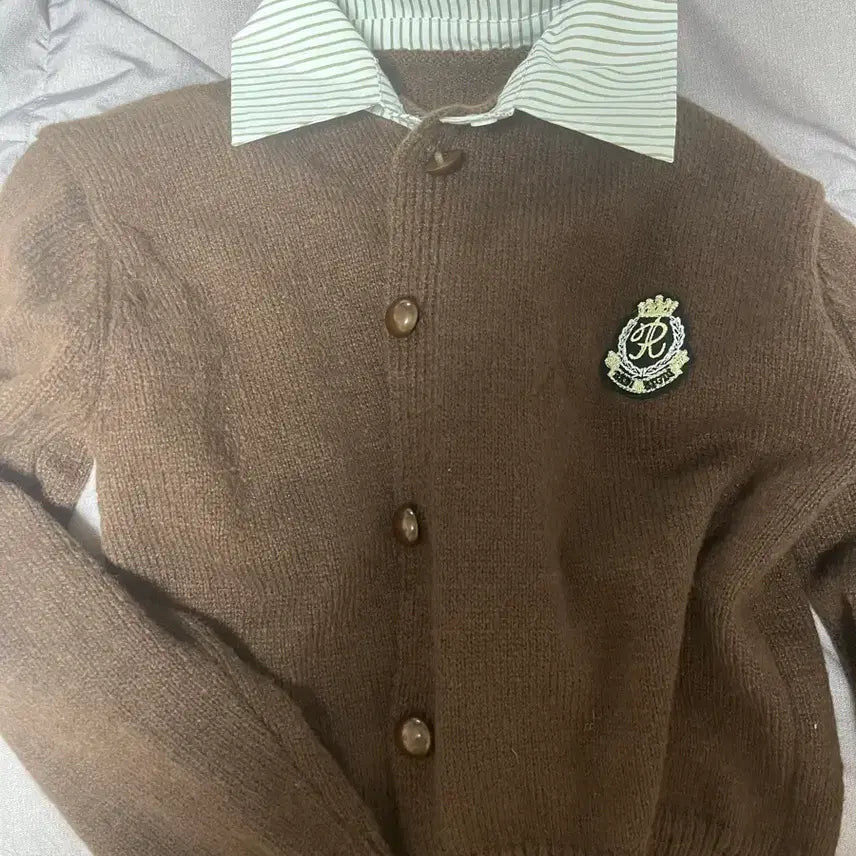 [BUNJANG] Vintage Brown Knit Sweatshirt / 빈티지 갈색 니트재질 맨투맨