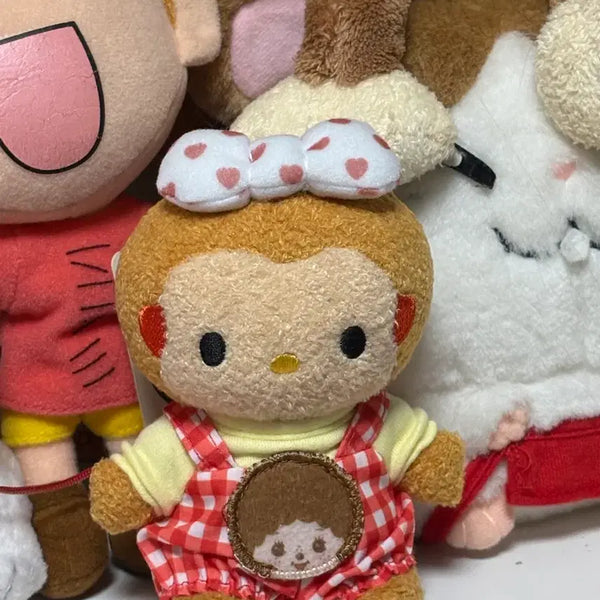 [BUNJANG] Sekiguchi Monchhichi Hello Kitty Limited Edition Collaboration Doll / 세키구치 몬치치 산리오 헬로 키티 한정 콜라보 인형