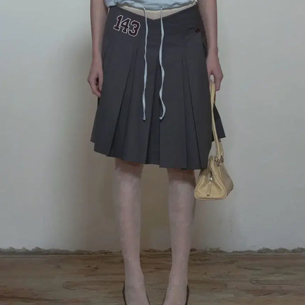 [BUNJANG] SCULPTOR 143 Asymmetrical Wrap Skirt Charcoal L / SCULPTOR 스컬프터 143 랩스커트 L
