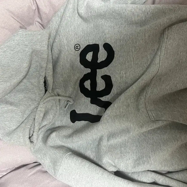 [BUNJANG] Lee Grey Logo Hoodie / Lee 후드티
