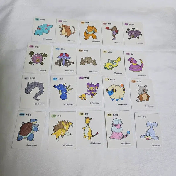 [BUNJANG] Pokemon POCKET MONSTERS TING-SEAL Sticker Set / 포켓몬스터 띠부씰 포켓몬 띠부씰 스티커