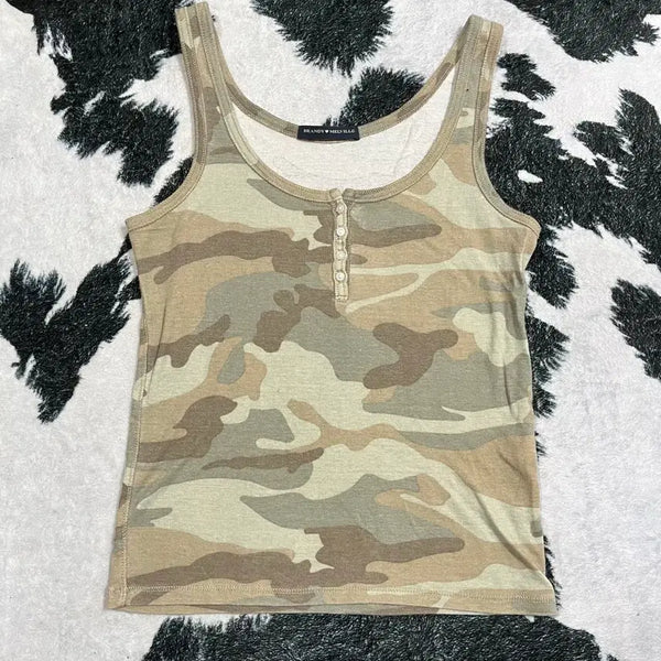 [BUNJANG] Brandy Melville Dalis Light Camouflage Tank Top / 브랜디멜빌 달리스 라이트 카모플리뷰 탱크 탑
