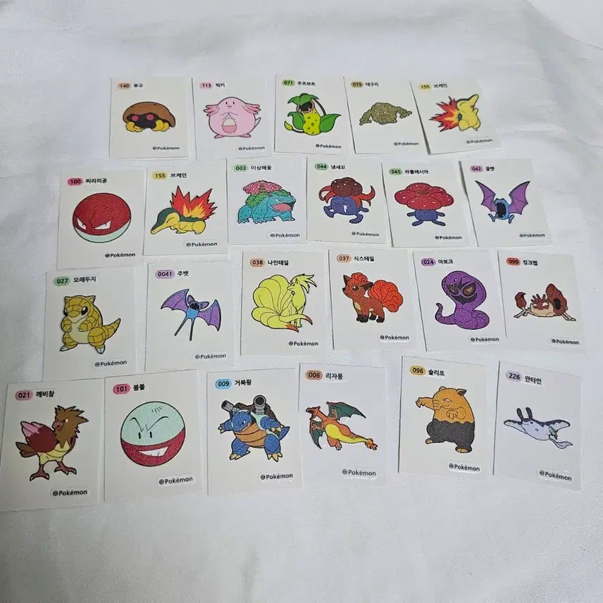 [BUNJANG] Pokemon Sticker Set / 포켓몬스터 띠부씰 포켓몬 띠부씰 스티커