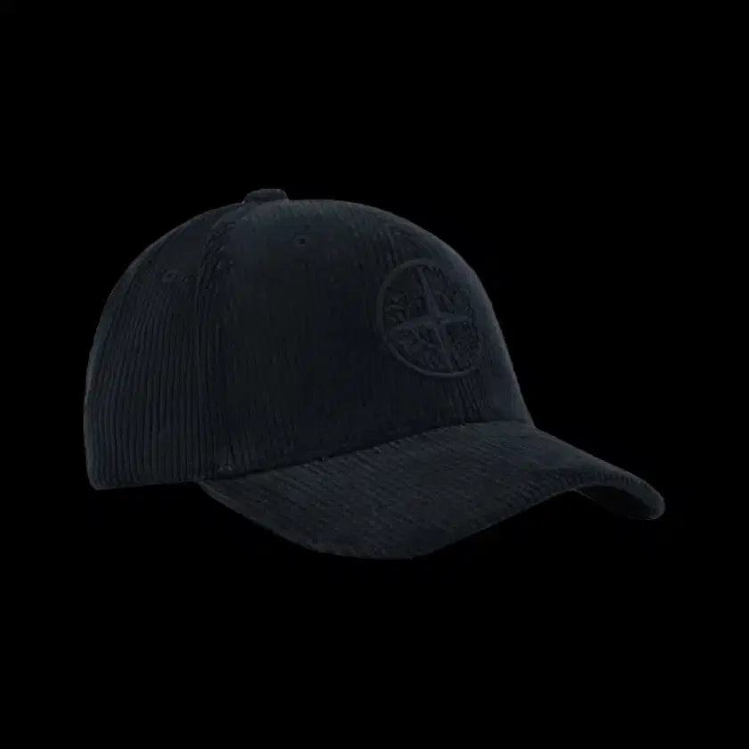 [BUNJANG] Stone Island 99662 Organic Cotton Corduroy Panel Cap Black / 스톤 아일랜드 99662 오가닉 코튼 코듀로이 패널 캡 블랙