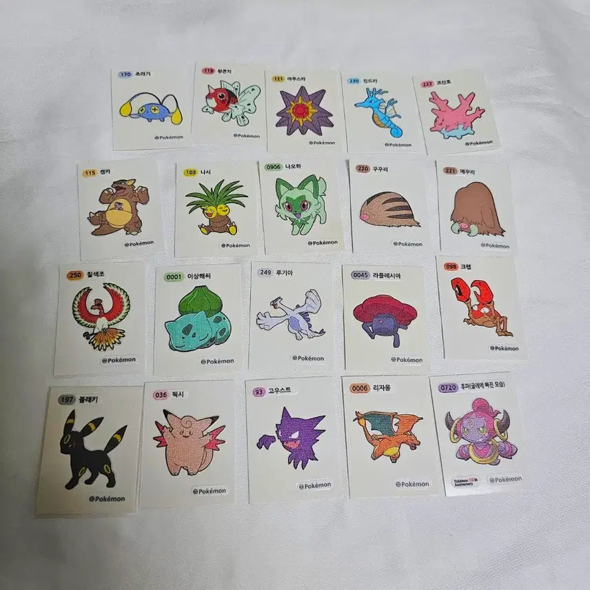 [BUNJANG] Pokemon Sticker Collection / 포켓몬스터 띠부씰 포켓몬 띠부씰 스티커