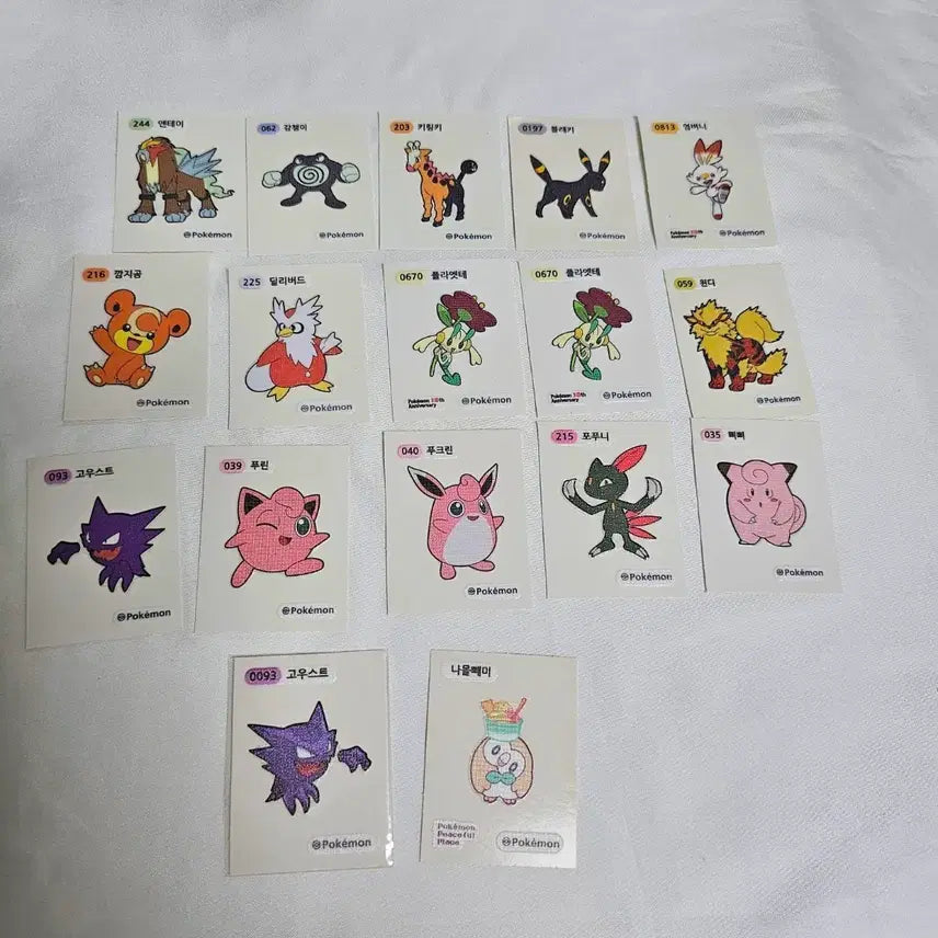 [BUNJANG] Pokemon Sticker Collection / 포켓몬스터 띠부씰 포켓몬 띠부씰 스티커