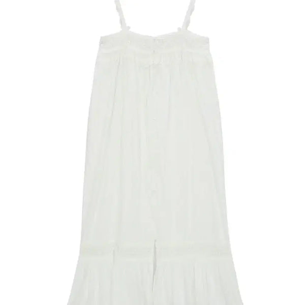 [BUNJANG] AS IF. LACE TRIM MAXI DRESS WHITE / 에즈이프캘리 LACE TRIM MAXI DRESS WHITE