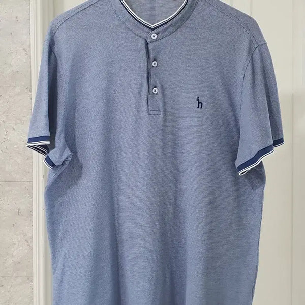 [BUNJANG] Hazzys Henry Neck Short Sleeve T-Shirt Size 115 / 헤지스 캐주얼 헨리넥 반팔티 115