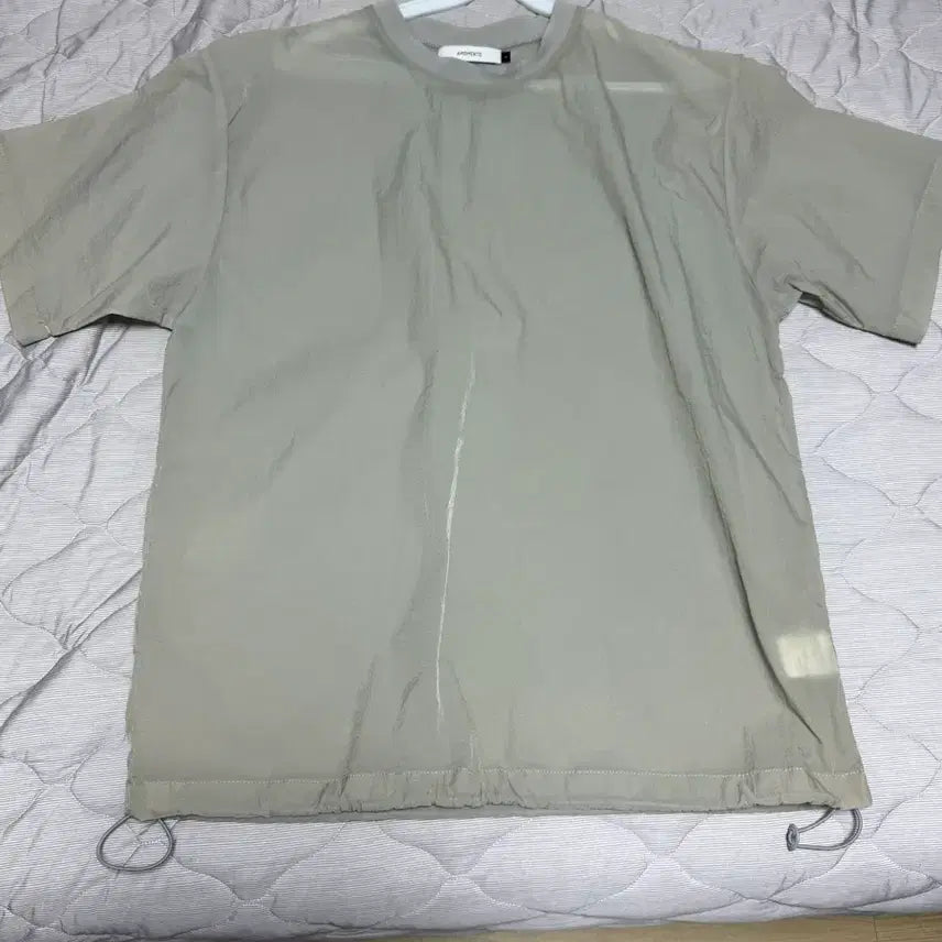 [BUNJANG] Amomento Sheer Short Sleeve T-Shirt / 아모멘토 시어 반팔