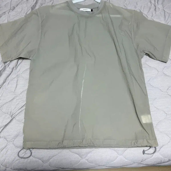 [BUNJANG] Amomento Sheer Short Sleeve T-Shirt / 아모멘토 시어 반팔