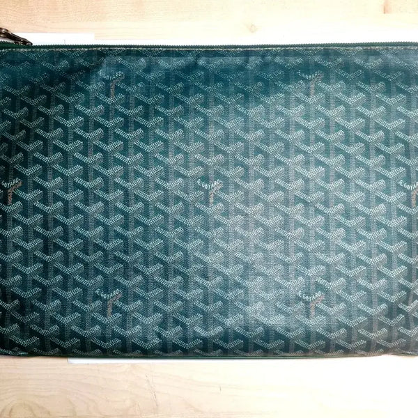 [BUNJANG] Authentic Goyard Saint Louis Clutch Bag GM Green / [정품]고야드세나 클러치백GM사이즈그린
