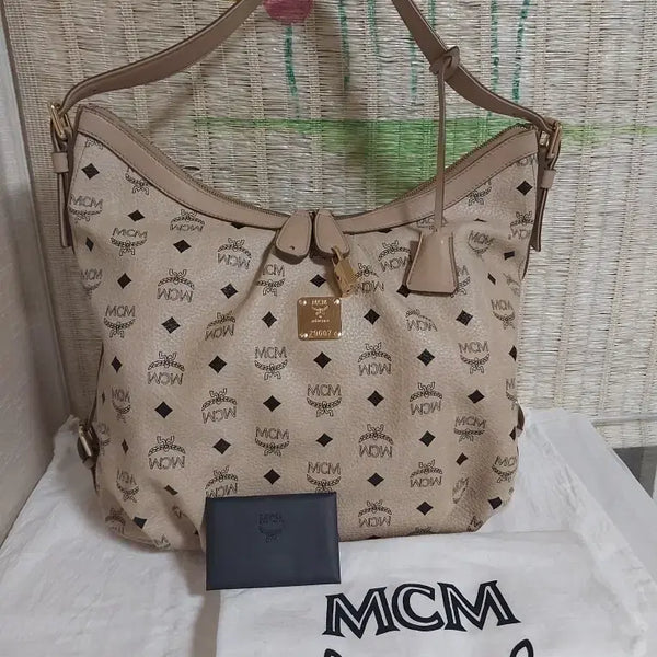 [BUNJANG] MCM Visetos Hobo Bag Beige / 정품)MCM 비세토스 호보백 베이지