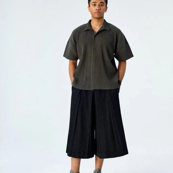 [BUNJANG] Homme Plissé 24SS HAKAMA Pleats Pants Black / 옴므플리세24년 8월 하카마3