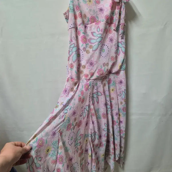 [BUNJANG] Children's Imported Pink Floral Dress / 여아 수입 원피스 핑크 꽃무늬