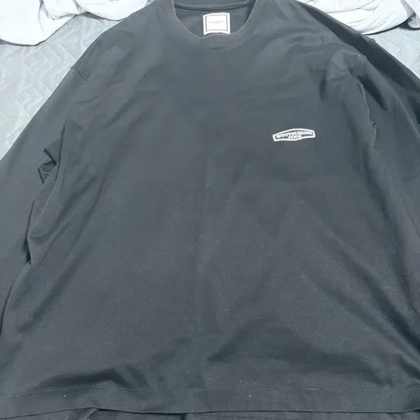 [BUNJANG] Wooyoungmi Cotton Back Logo Long Sleeve T-Shirt Black / 우영미 코튼 백로고 롱슬리브 티셔츠 블랙 - 21FW