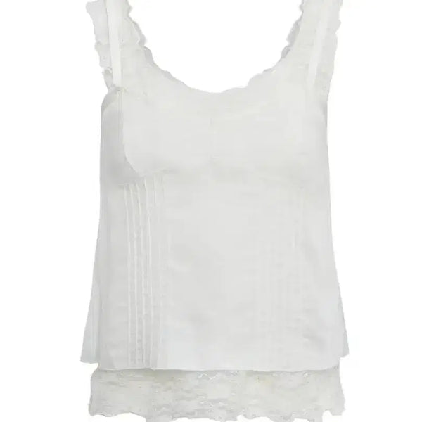 [BUNJANG] Three Times Notes Layered Top Ivory / 쓰리타임즈 노츠 노트 레이어드탑 나시 아이보리 notes layered