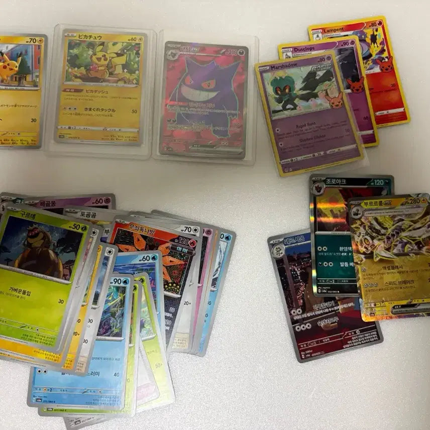 [BUNJANG] Pokemon Cards: Strawberry Chu & Phantom (Includes Bonus Cards) / 포켓몬 카드 딸기츄+팬텀 (+서비스 카드들)