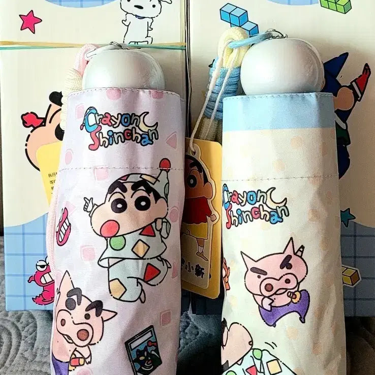 [BUNJANG] Crayon Shin-chan Character Folding Umbrella/Parasol / 짱구는 못말려 짱구 캐릭터 양산/우산 2종(미개봉새상품)