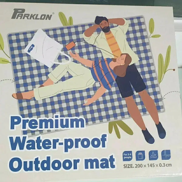 [BUNJANG] PARCRON Modern Check Waterproof Picnic Mat / PARKRON 모던 체크 고급 방수 돗자리 새상품, 피크닉 매트