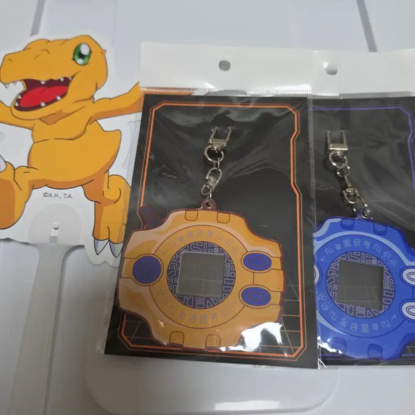 [BUNJANG] Digimon Adventure Digivice Acrylic Keyring Tai & Metalsead Bundle Set / 디지몬 어드벤처전 디지바이스 아크릴 키링 태일&메튜 일괄