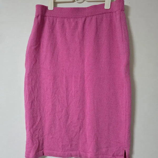 [BUNJANG] St. John Pink Knit Skirt / St.John 센존 핑크 니트 스컷